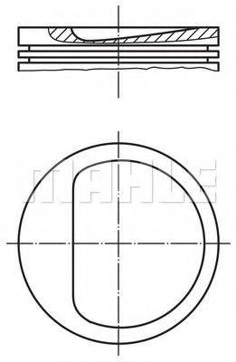 MAHLE ORIGINAL 0071300 Поршень