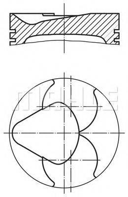 MAHLE ORIGINAL 6811900 Поршень