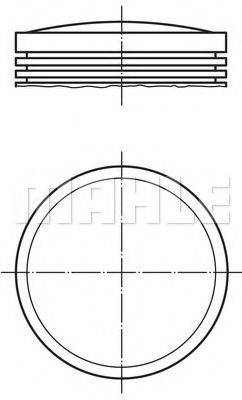 MAHLE ORIGINAL 0122600 Поршень