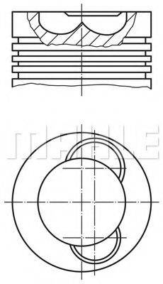 MAHLE ORIGINAL 2097000 Поршень