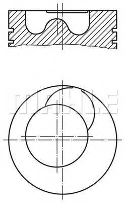 MAHLE ORIGINAL 2094100 Поршень