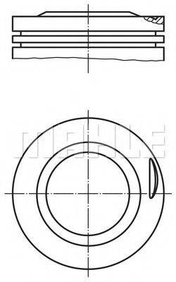 MAHLE ORIGINAL 0822700 Поршень