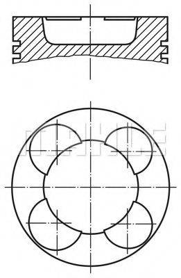 MAHLE ORIGINAL 0035400 Поршень