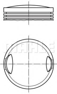 MAHLE ORIGINAL 0091900 Поршень