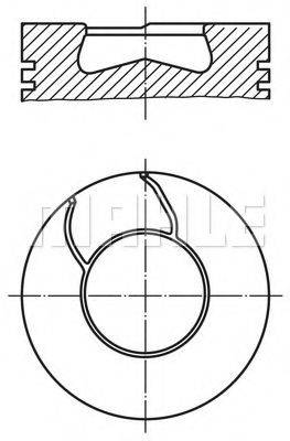 MAHLE ORIGINAL 0093500 Поршень