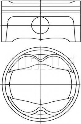 MAHLE ORIGINAL 6272300 Поршень