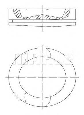 MAHLE ORIGINAL 2097300 Поршень