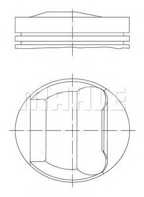 MAHLE ORIGINAL 0830400 Поршень