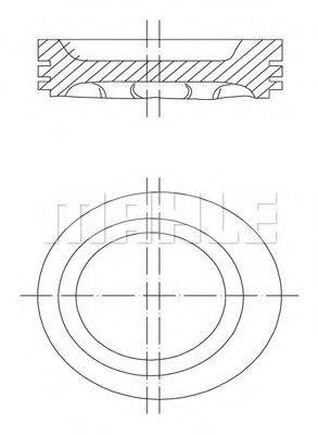 MAHLE ORIGINAL 0430300 Поршень