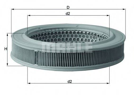 MAHLE ORIGINAL LX552 Повітряний фільтр