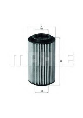 MAHLE ORIGINAL OX1537D Масляний фільтр