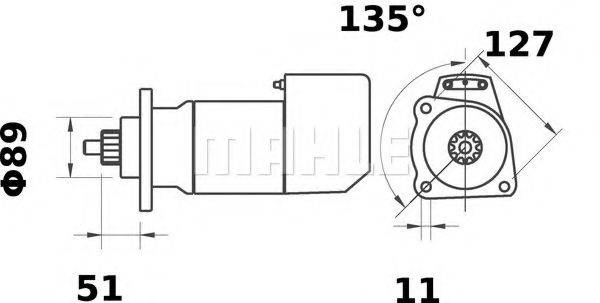 MAHLE ORIGINAL MS493 Стартер