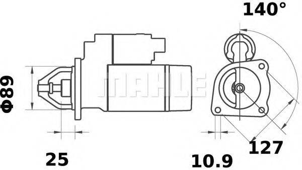 MAHLE ORIGINAL MS329 Стартер