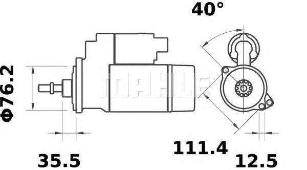 MAHLE ORIGINAL MS303 Стартер