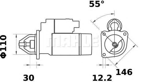 MAHLE ORIGINAL MS207 Стартер