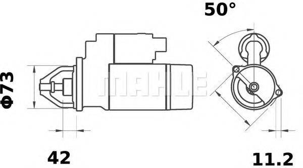 MAHLE ORIGINAL MS172 Стартер