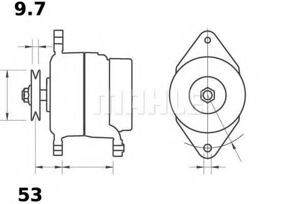 MAHLE ORIGINAL MG447 Генератор