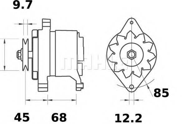 MAHLE ORIGINAL MG150 Генератор