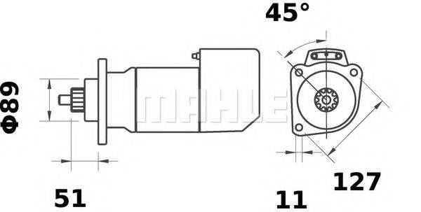 MAHLE ORIGINAL MS577 Стартер