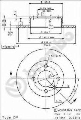 BRECO BS7179 гальмівний диск