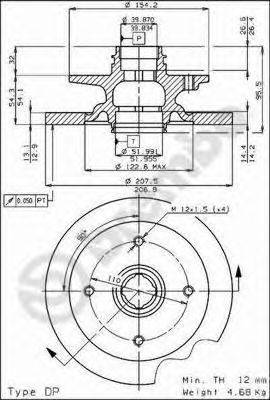 BRECO BS7237 гальмівний диск