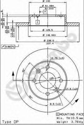 BRECO BS7310 гальмівний диск