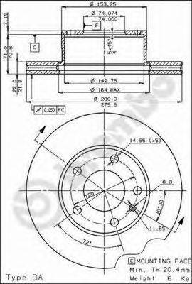 BRECO BS7846 гальмівний диск