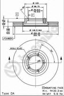 BRECO BS8270 гальмівний диск