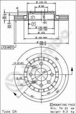 BRECO BS8284 гальмівний диск