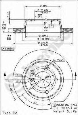 BRECO BS8337 гальмівний диск