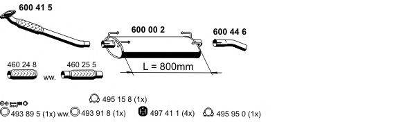 ERNST 340006 Система випуску ОГ