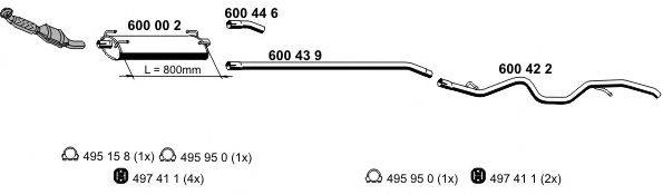 ERNST 340040 Система випуску ОГ