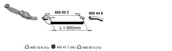 ERNST 340042 Система випуску ОГ