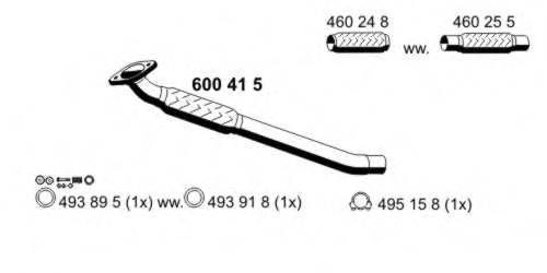 ERNST 600415 Труба вихлопного газу