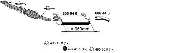 ERNST 340054 Система випуску ОГ