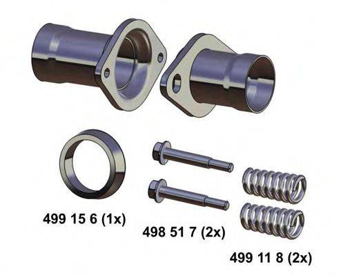 ERNST 043557 Рем. комплект, труба вихлопного газу