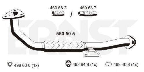 ERNST 550505 Труба вихлопного газу