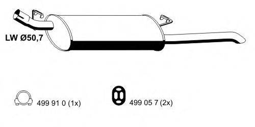 ERNST 033114 Глушник вихлопних газів кінцевий