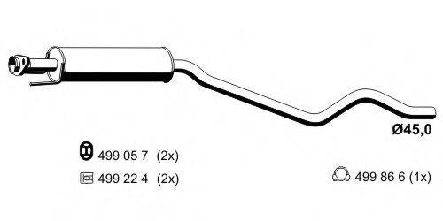 ERNST 042093 Передглушувач вихлопних газів