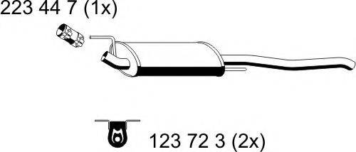 ERNST 142229 Глушник вихлопних газів кінцевий