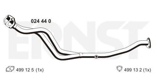 ERNST 024440 Труба вихлопного газу
