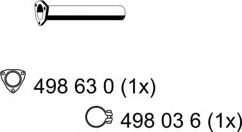 ERNST 234498 Труба вихлопного газу