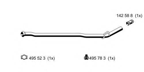 ERNST 522557 Труба вихлопного газу