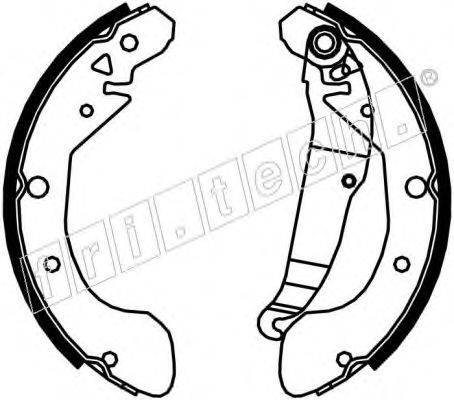 FRI.TECH. 1027004 Комплект гальмівних колодок