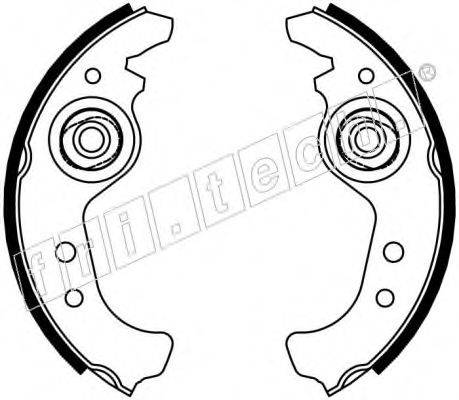 FRI.TECH. 1034084 Комплект гальмівних колодок