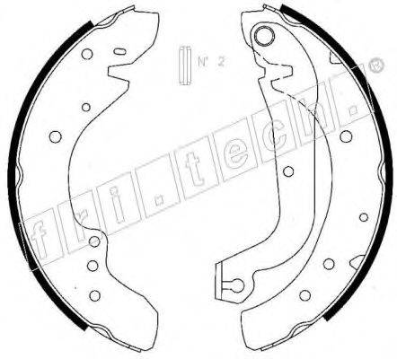 FRI.TECH. 1034095 Комплект гальмівних колодок