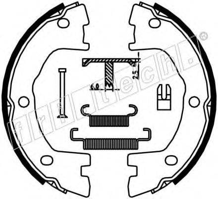 FRI.TECH. 1034120K Комплект гальмівних колодок, стоянкова гальмівна система