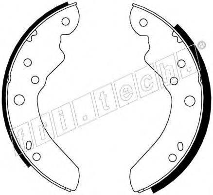 FRI.TECH. 1040104 Комплект гальмівних колодок