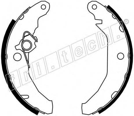FRI.TECH. 1040122Y Комплект гальмівних колодок