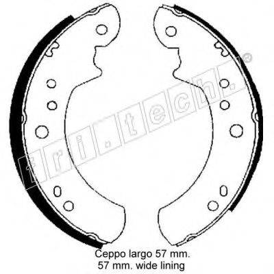 FRI.TECH. 1040127 Комплект гальмівних колодок